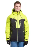 Pánská snb & ski bunda meatfly cronos černá/limetková xl