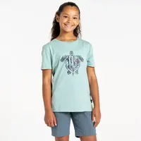 Dětské bavlněné tričko dare2b trailblazer ii světle modrá 158