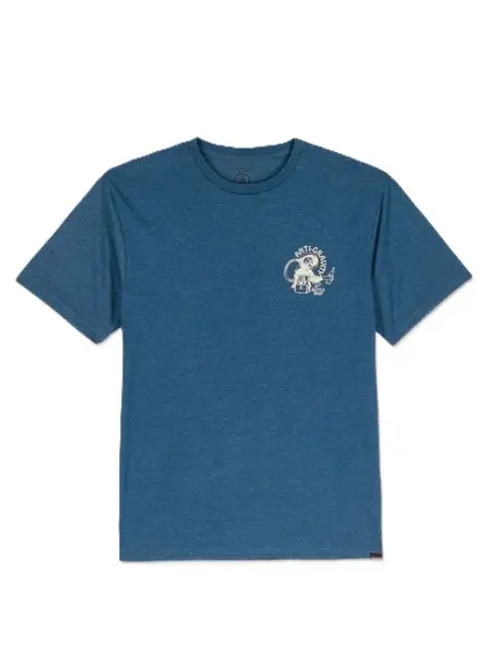Volcom pánské tričko Anti Gravity Hth Sst Cosmic Blue | Modrá | Velikost S