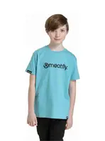 Meatfly dětské tričko Bart Mint | Modrá | Velikost 158 | 100% bavlna