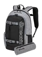Batoh meatfly basejumper + penál zdarma šedá/černá 22 l