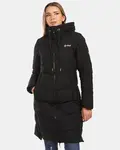 Dámský zateplený kabát kilpi sali-w černá 38