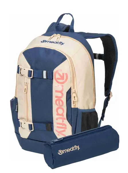 Meatfly batoh Basejumper Beige / Sea 22 L + PENÁL ZDARMA | Písková | Objem 22 L