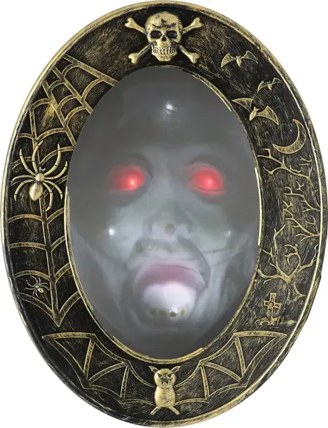 Dekorácia Strašidelné zrkadlo s efektmi 25x32cm