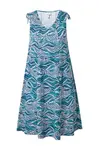 Ulla Popken Šaty  modrá / petrolejová / biela