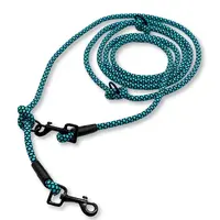 PafDog® Přepínací nastavitelné vodítko 8mm, tyrkysovo-černé extra pevné PAF-489