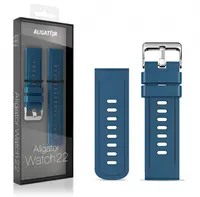 Silikonový řemínek ALIGATOR 22mm, modrá