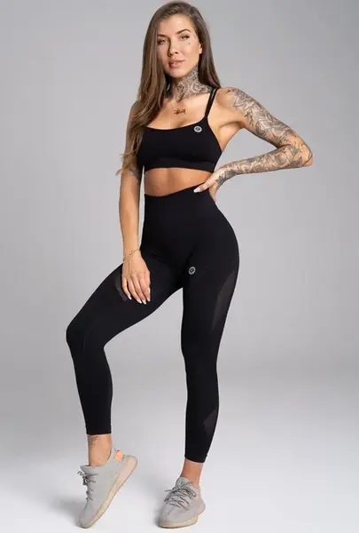 Gym Glamour Legíny bezešvé Carbon, XS, tmavě šedá