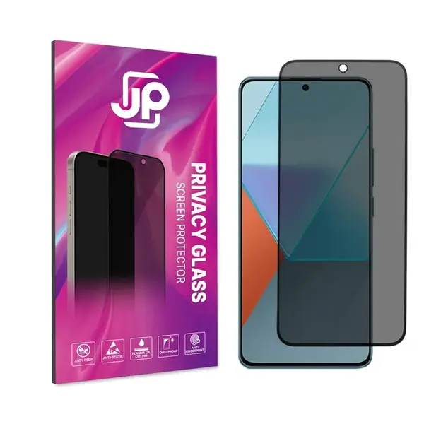 JP Privacy Tvrzené sklo, Xiaomi Redmi Note 13 4G, černé