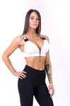 Nebbia Lace-up sportovní podprsenka 694, M, bílá