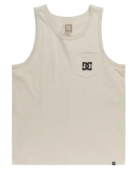 Dc shoes pánské tílko DC Star Pocket Tt Pelican | Písková | Velikost XL