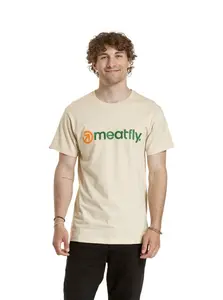 Meatfly pánské tričko Joe Sand | Písková | Velikost XXL | 100% bavlna