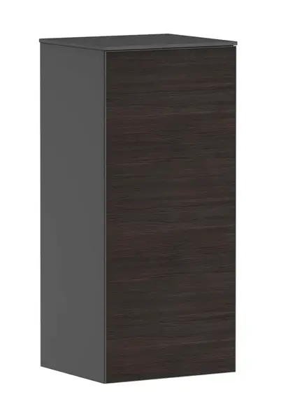 Hansgrohe Xevolos E - Boční skříňka 41x89x36 cm, 1 dvířka, panty vlevo, matná šedá/tmavý dub 54214730