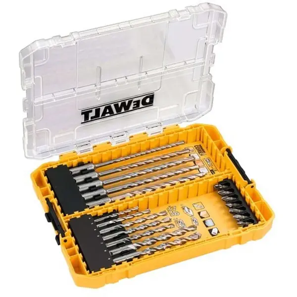 DeWALT Príslušenstvo - 19-dielna súprava vrtákov do muriva SDS Plus DT70754