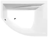 Polysan Vane - Asymetrická vaňa TANDEM R, 170x130x50 cm, pravá, Heavy Shell, biela 97611