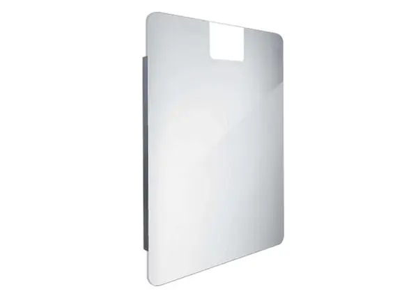 Nimco Zrkadlá - Zrkadlo s LED s osvetlením, 60x80 cm, hliník ZP 20002