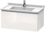Duravit L-Cube - Umývadlová skrinka 41x82x47 cm, 1 zásuvka, lesklá biela LC616502222