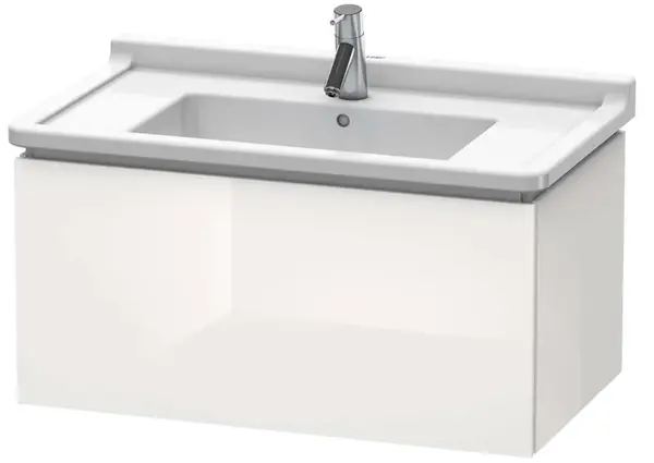 Duravit L-Cube - Umývadlová skrinka 41x82x47 cm, 1 zásuvka, lesklá biela LC616502222
