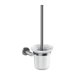 OMNIRES Modern Project - WC kefa nástenná s držiakom, mliečne sklo/kefovaný nikel MP60620NI