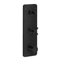 Axor Citterio E - Termostatická batéria pod omietku, na 2 spotrebiče, matná čierna 36703670