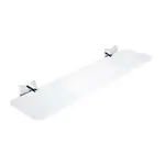 Nimco Keira - Polica IXI s frézovanými otvormi, 50 cm, matovaný Pexiglass/chróm KE X350-26