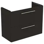 Ideal Standard i.Life S - Skrinka pod umývadlo, 80x38x63 cm, 2 zásuvky, uhľovo sivá matná T5295NV