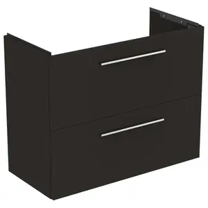 Ideal Standard i.Life S - Skrinka pod umývadlo, 80x38x63 cm, 2 zásuvky, uhľovo sivá matná T5295NV