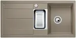 Blanco Metra 6 - Silgranitový drez, 100x50 cm, s ovládaním odtoku, tartufo 517354