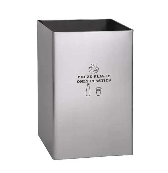 Sanela Koše - Odpadkový kôš 77 l, matná nerezová SLZN 49AA