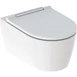 Geberit ONE - Závesné WC s doskou SoftClose, TurboFlush, KeraTect, biela/chróm 500.202.01.1