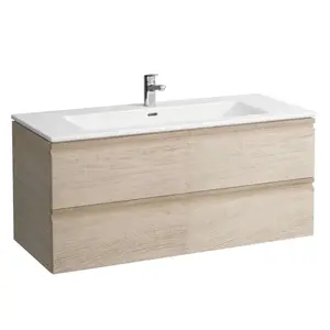 Laufen Pro S - Skrinka s umývadlom, 120x55x50 cm, 2 zásuvky, svetlý dub H8619674791041