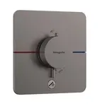 Hansgrohe ShowerSelect Comfort - Termostatická batéria pod omietku, kefovaný čierny chróm 15589340