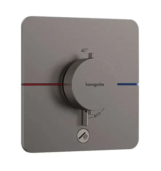 Hansgrohe ShowerSelect Comfort - Termostatická batéria pod omietku, kefovaný čierny chróm 15589340