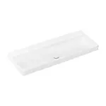 Hansgrohe Xelu Q - Umývadlo 120x48 cm, bez prepadu, bez otvoru na batériu, SmartClean, biela 61043450