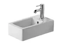 Duravit Vero - Umývadielko, 45x25 cm, s prepadom, s otvorom na batériu, biela 0702250000