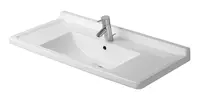 Duravit Starck 3 - Umývadlo, 85x49 cm, s prepadom, s otvorom na batériu, biela 0304800000