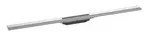 Hansgrohe RainDrain Flex - Lineárny sprchový žľab s roštom z nehrdzavejúcej ocele 1200, do priestoru, skrátiteľný, kefovaná nerezová 56047800