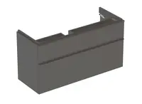 Geberit Smyle Square - Umývadlová skrinka, 118x47x62 cm, 2 zásuvky, lávová 500.355.JK.1