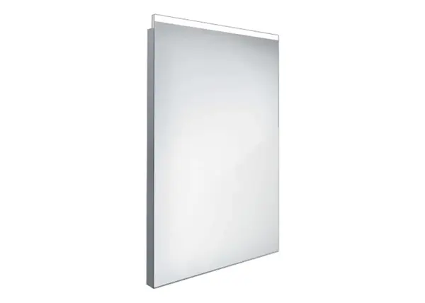 Nimco Zrcadla - Koupelnové podsvícené LED zrcadlo 50x70 cm, hranaté, aluminium ZP 8001