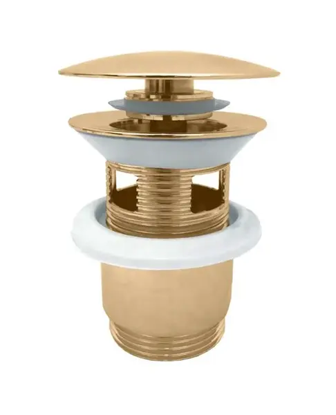 RAV Slezák Umyvadlové příslušenství - Umyvadlová výpusť, ClickClack, zlatá MD0784Z