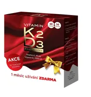 Biomin Vitamin K2 + D3 Premim vánoční balení 60+30 tobolek
