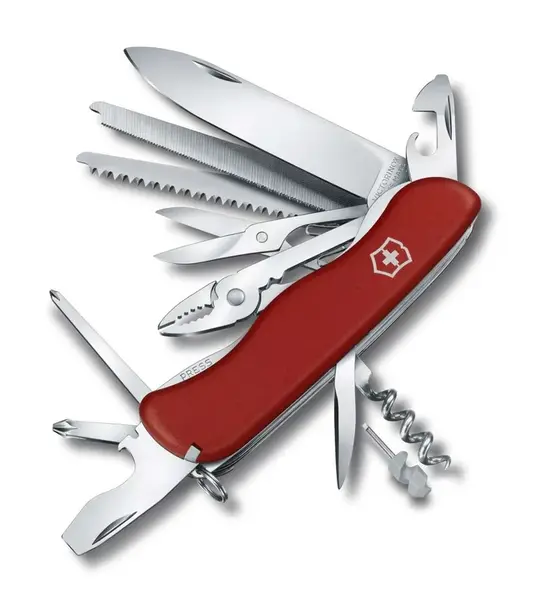 VICTORINOX - Velký kapesní nůž Work Champ, 21 funkcí, červená 0.8564