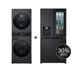 SET - LG WashTower WT1210BBF + Chladnička InstaView™ GMG860EPBE