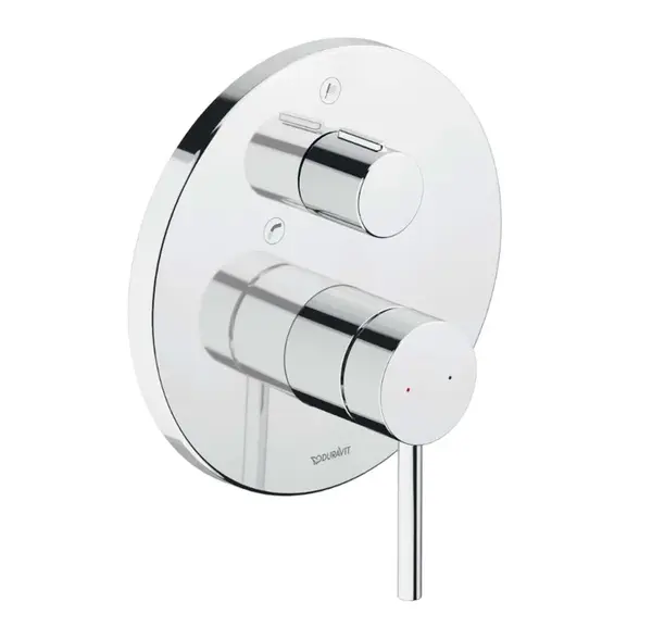 Duravit Circle - Baterie pod omítku, pro 2 spotřebiče, chrom CE5210012010