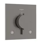 Hansgrohe Ecostat Comfort E - Termostatická baterie pod omítku, pro 2 spotřebiče, kartáčovaný černý chrom 33711340