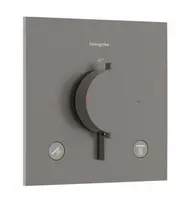 Hansgrohe Ecostat Comfort E - Termostatická baterie pod omítku, pro 2 spotřebiče, kartáčovaný černý chrom 33711340