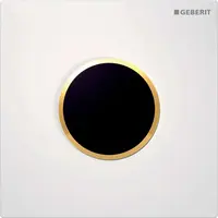 Geberit Splachovací systémy - Elektronické ovládání splachování pisoárů typ 10, síťové napájení, bílá/zlatá 116.025.KK.1