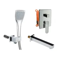 Mereo Mada - Vanová baterie pod omítku, s tělesem, s příslušenstvím, chrom CB650VM1