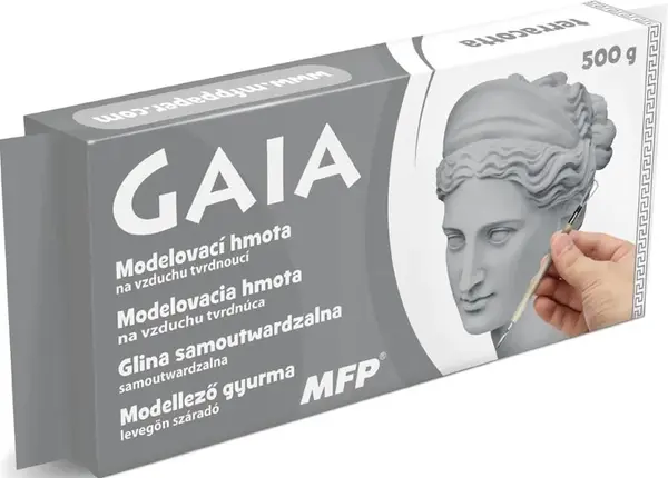 Modelovací hmota GAIA 500g šedá - Neznámý