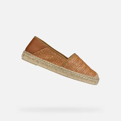 Světle hnědé dámské espadrilky Geox Lampedusa - Dámské